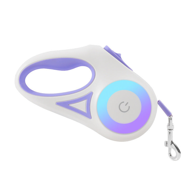 Light up your Retractable Dog Leash  and Collar!   For Small Medium Dogs Pet Product