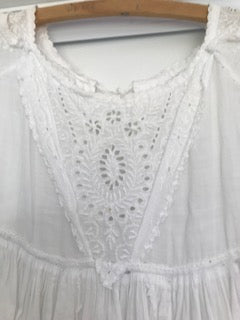 Museum Quality Antique Loom Lace Christening Gown | 110cm | 1880s-1910s | Collector's Piece