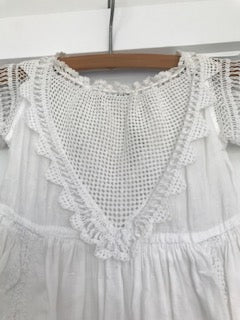 Little - Sanctuary of Threads | Wearable History from Victorian Era | Irish Tape Lace Christening Gown | $8,888 USD