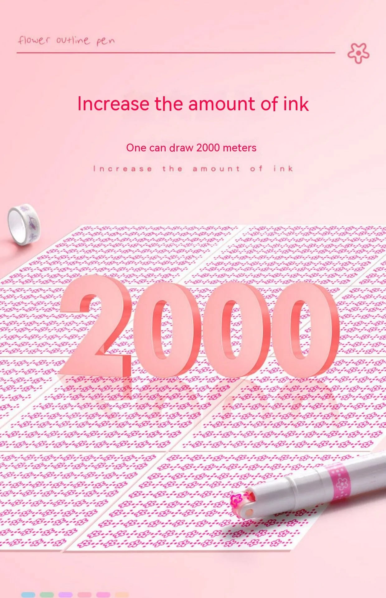 Clever Art Island Magic with Kawaii Flower Highlighter Pens x 6 Connecting All of Us, Kids Grandies and In Between