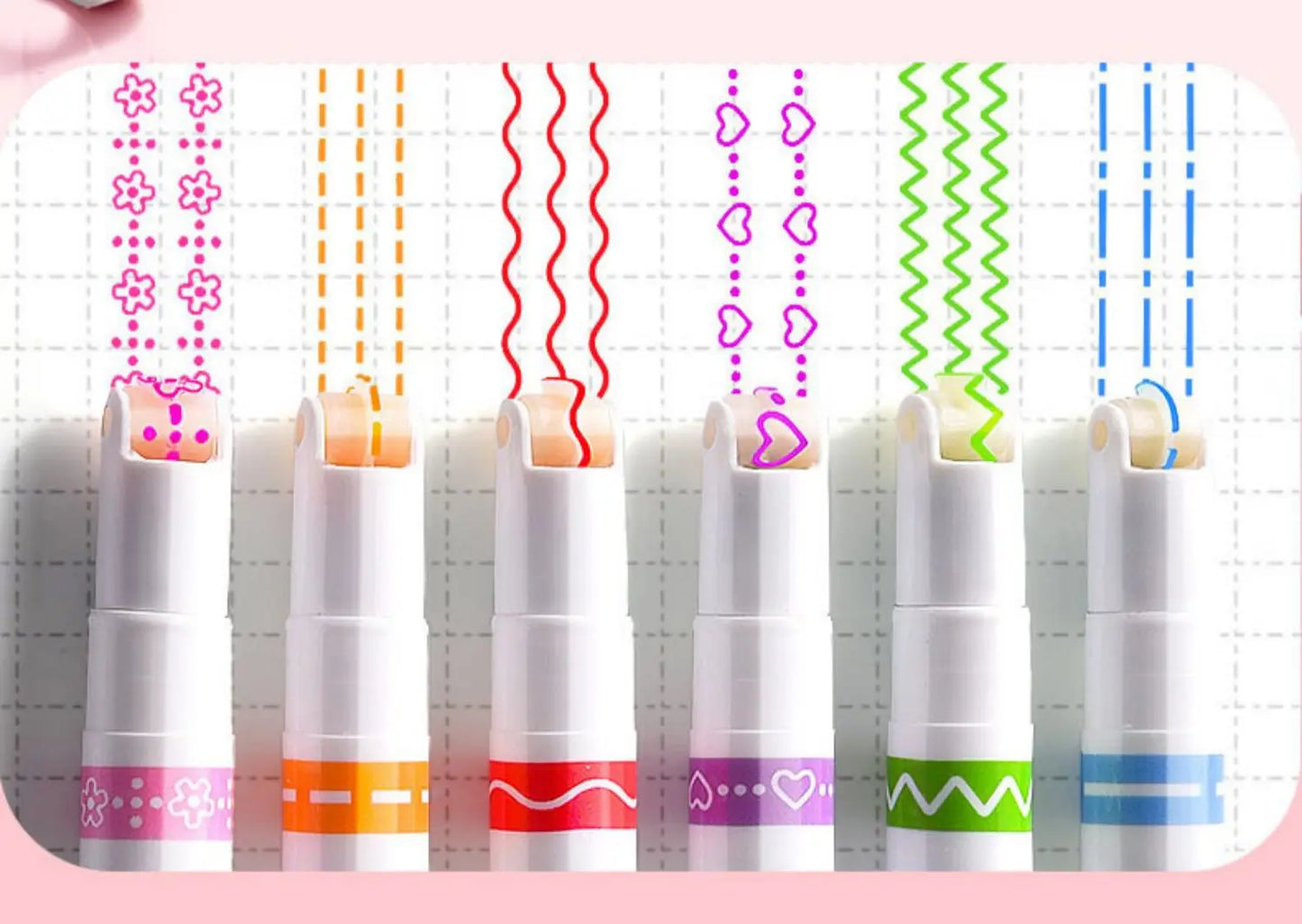 Clever Art Island Magic with Kawaii Flower Highlighter Pens x 6 Connecting All of Us, Kids Grandies and In Between