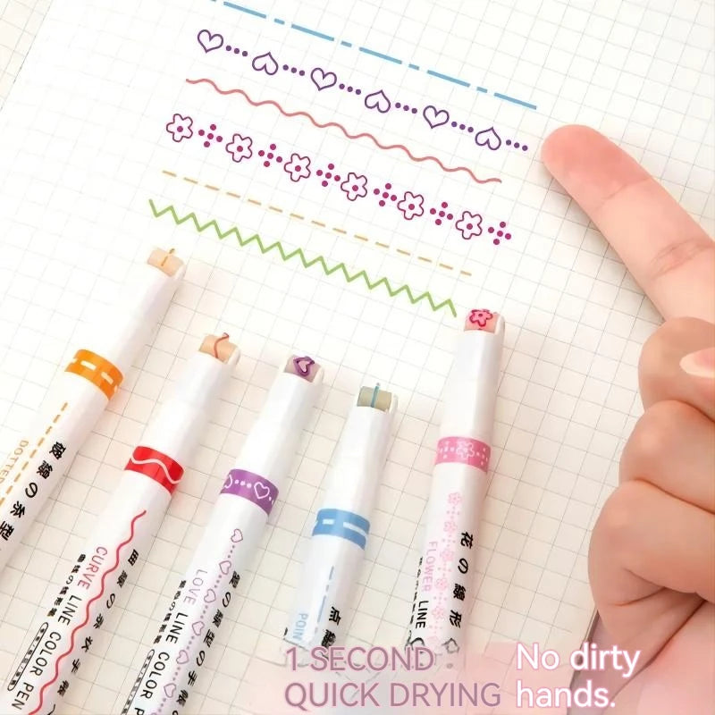 Clever Art Island Magic with Kawaii Flower Highlighter Pens x 6 Connecting All of Us, Kids Grandies and In Between