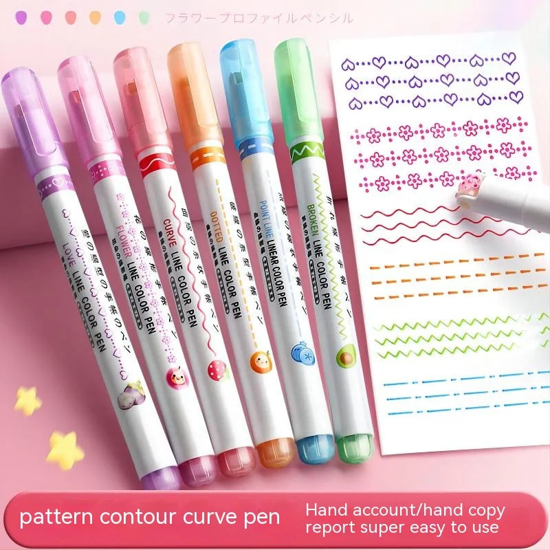 Clever Art Island Magic with Kawaii Flower Highlighter Pens x 6 Connecting All of Us, Kids Grandies and In Between