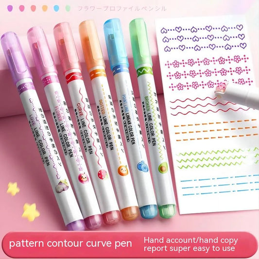Clever Art Island Magic with Kawaii Flower Highlighter Pens x 6 Connecting All of Us, Kids Grandies and In Between