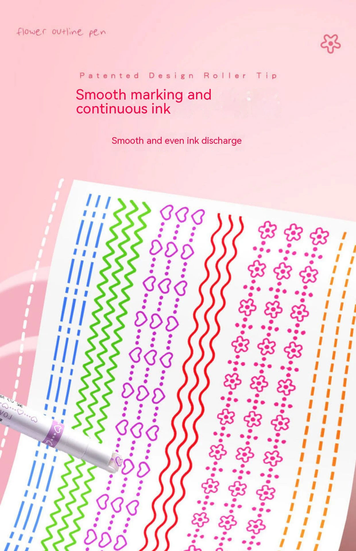 Clever Art Island Magic with Kawaii Flower Highlighter Pens x 6 Connecting All of Us, Kids Grandies and In Between