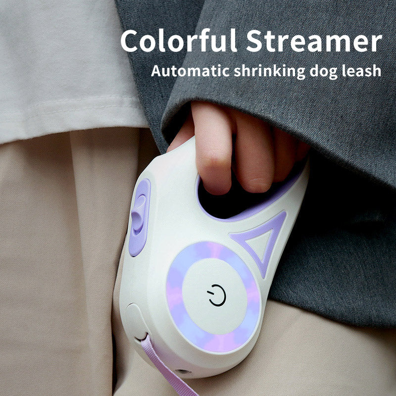 Light up your Retractable Dog Leash  and Collar!   For Small Medium Dogs Pet Product