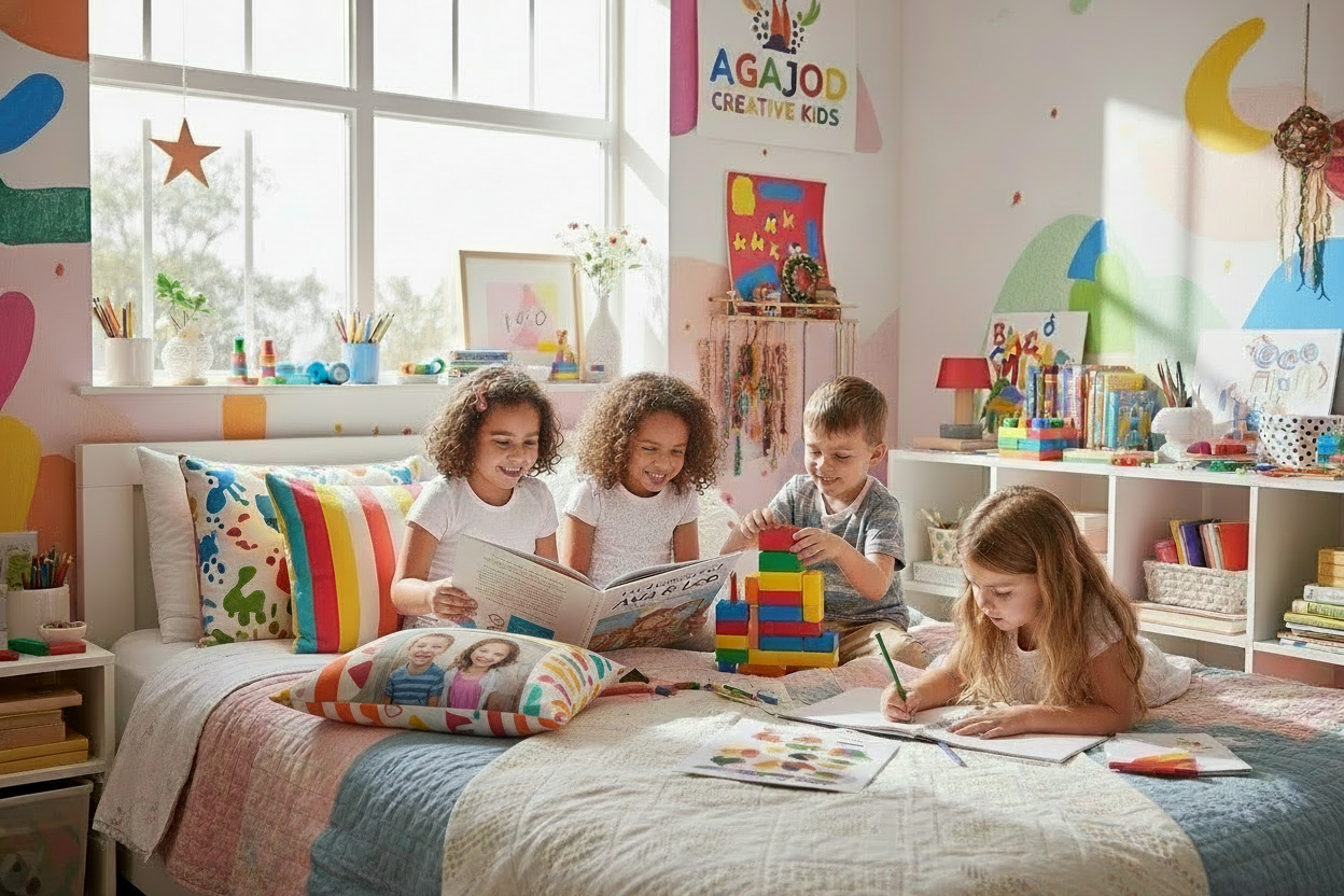 Agajod Creative Kids Pillow Scene